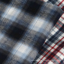 100% Cotton Herringbone Checks Flannel Cloth Shirt Fabric